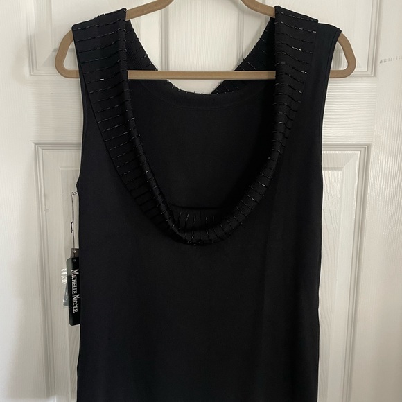 NWT beaded open back sweater - Picture 5 of 8